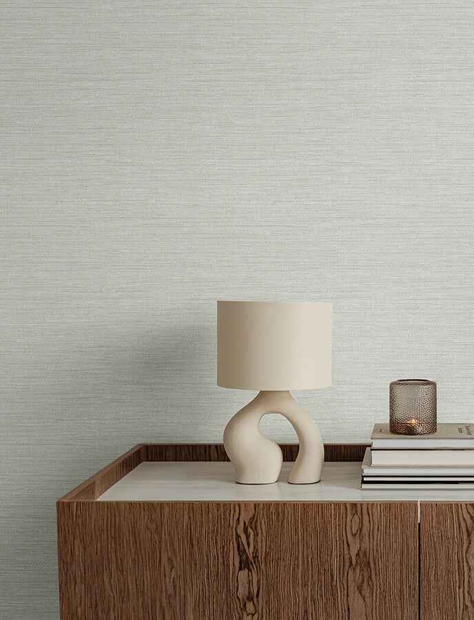 Sheehan Pearl Faux Grasscloth Wallpaper - York Wallcoverings - 4141-27163 - York Wallcoverings Wallpaper
