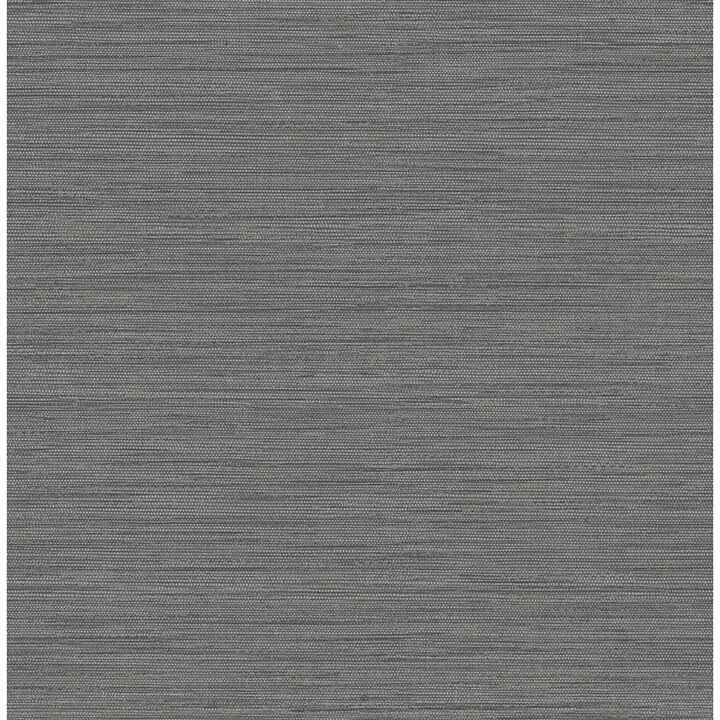 Sheehan Black Faux Grasscloth Wallpaper - York Wallcoverings - 4141-27166