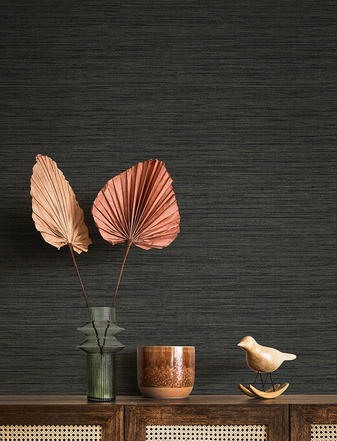 sheehan-black-faux-grasscloth-wallpaper-york-wallcoverings-4141-27166