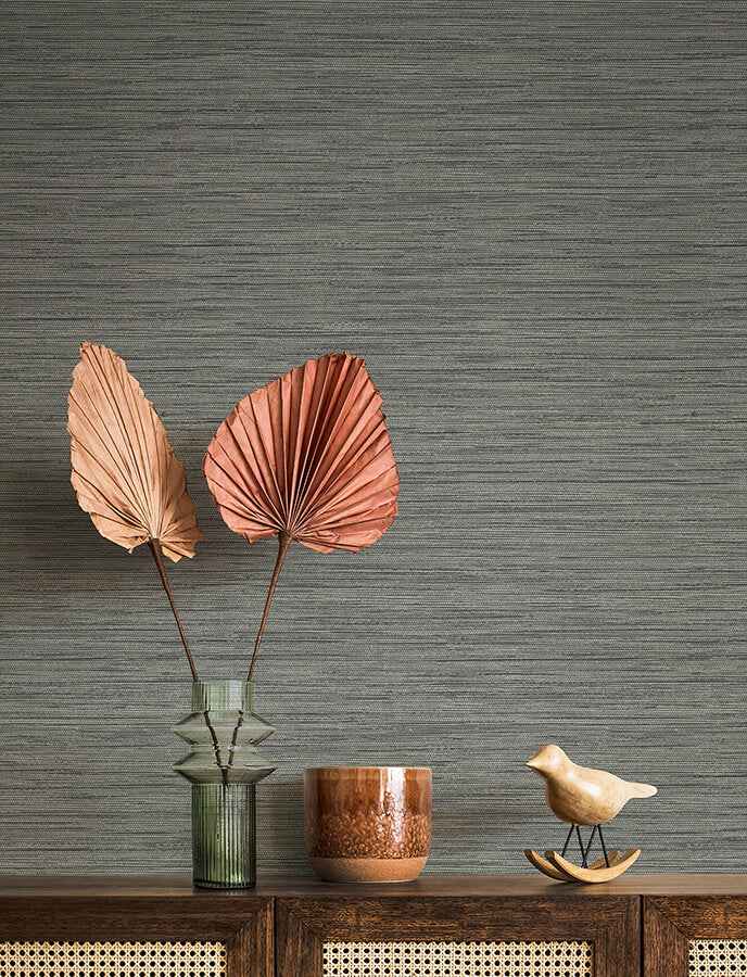 Sheehan Stone Faux Grasscloth Wallpaper - York Wallcoverings - 4141-27167 - York Wallcoverings Wallpaper