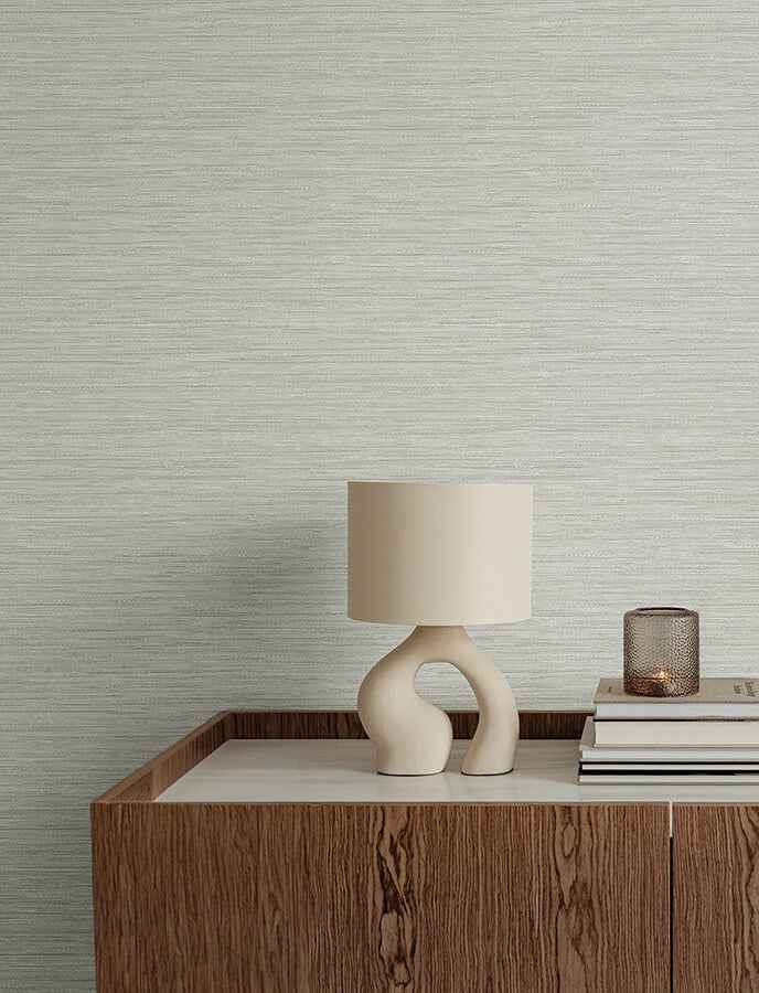 Sheehan Silver Faux Grasscloth Wallpaper - York Wallcoverings - 4141-27170 - York Wallcoverings Wallpaper