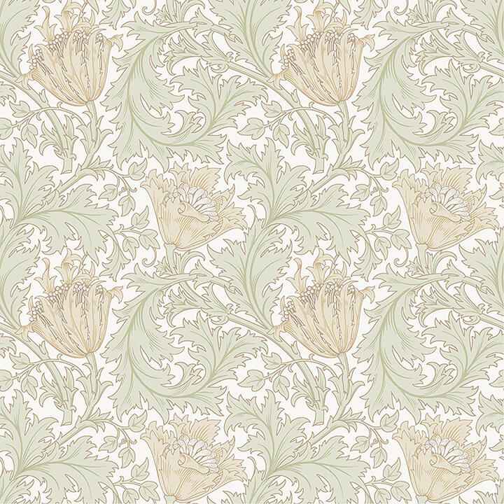 Anemone Light Green Floral Trail Wallpaper - York Wallcoverings - 4153-82002 - York Wallcoverings Wallpaper