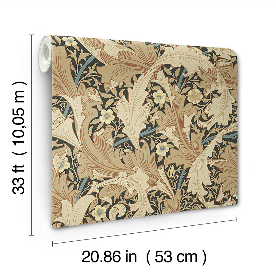 granville-apricot-leafy-vine-wallpaper-york-wallcoverings-4153-82015