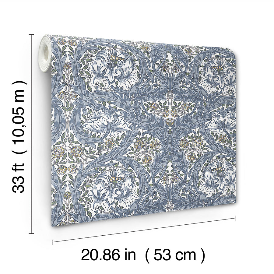 african-marigold-blue-floral-wallpaper-york-wallcoverings-4153-82024