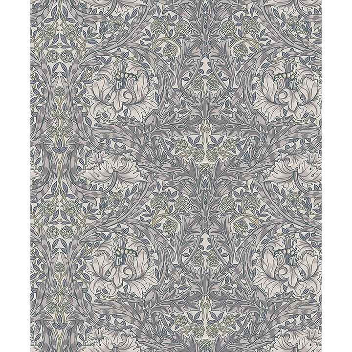 African Marigold Grey Floral Wallpaper - York Wallcoverings - 4153-82025 - York Wallcoverings Wallpaper