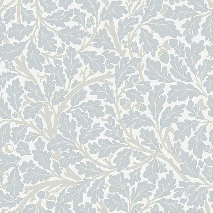 Oak Tree Sky Blue Leaf Wallpaper - York Wallcoverings - 4153-82031 - York Wallcoverings Wallpaper