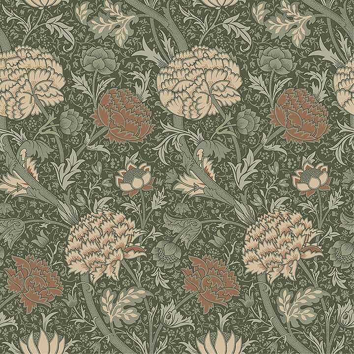 Cray Sea Green Floral Trail Wallpaper - York Wallcoverings - 4153-82035 - York Wallcoverings Wallpaper