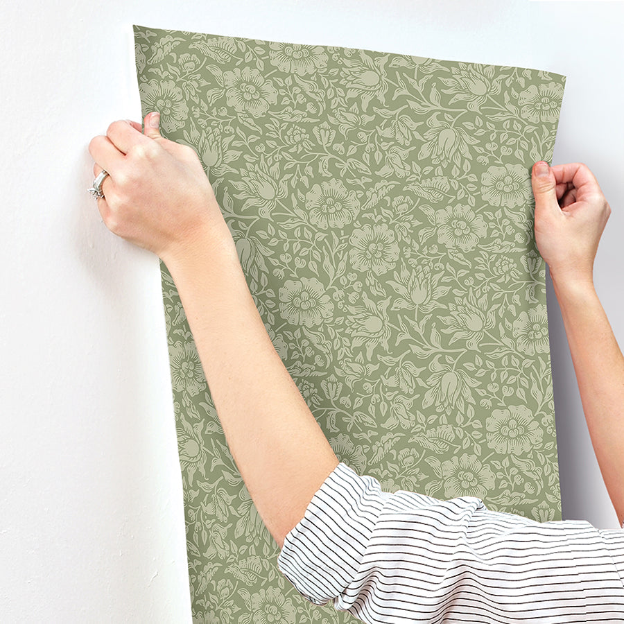 mallow-green-floral-vine-wallpaper-york-wallcoverings-4153-82041