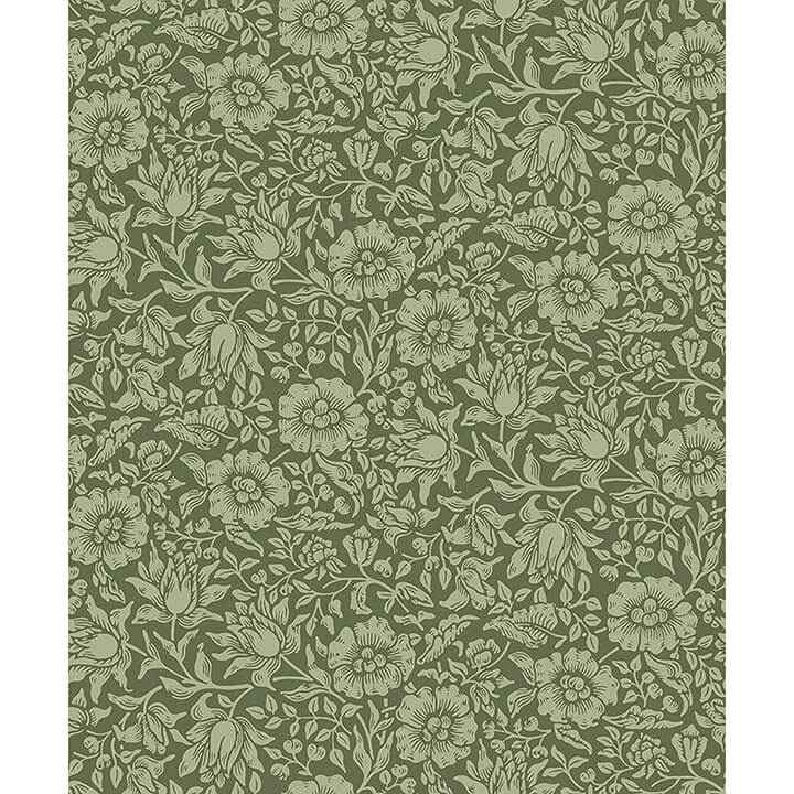 Mallow Dark Green Floral Vine Wallpaper - York Wallcoverings - 4153-82042