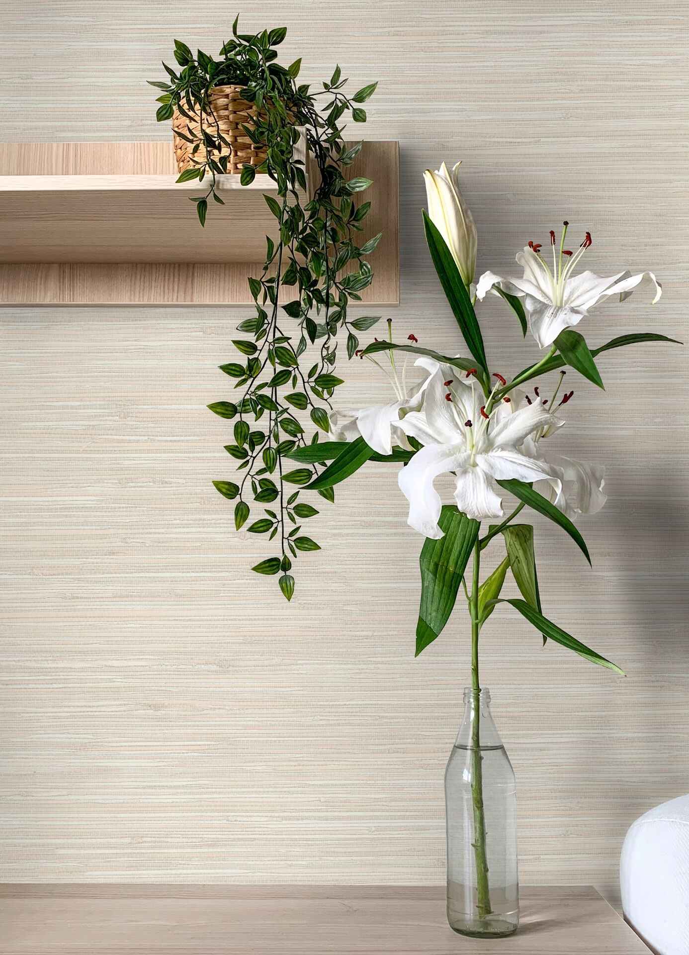 Grassweave Peach Imitation Grasscloth Wallpaper - York Wallcoverings - 4071-71064 - York Wallcoverings Wallpaper
