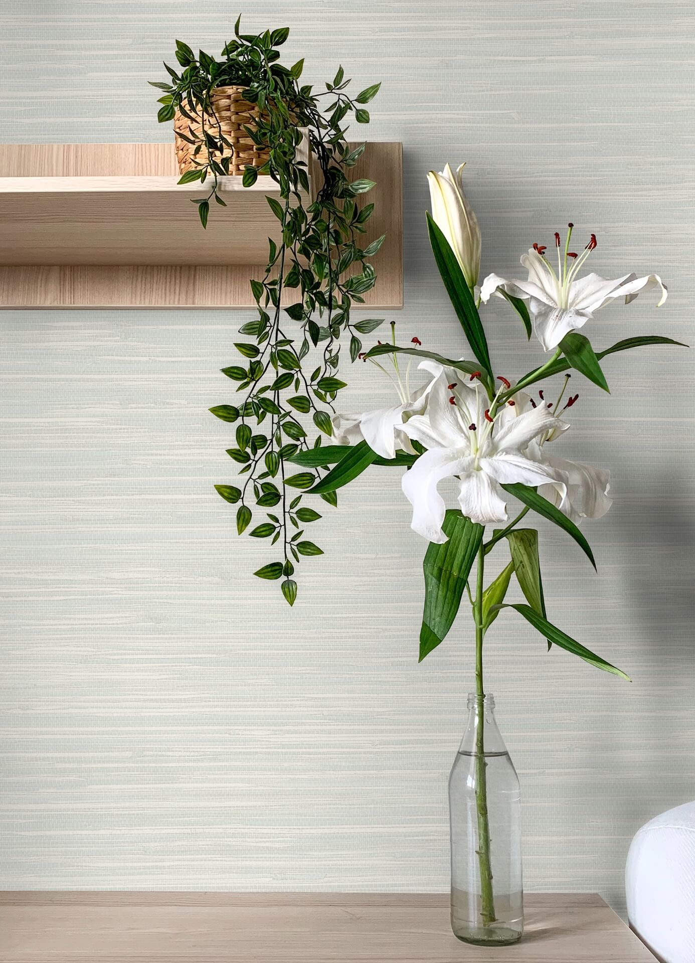 grassweave-aqua-imitation-grasscloth-wallpaper-york-wallcoverings-4071-71067 - York Wallcoverings Papel pintado