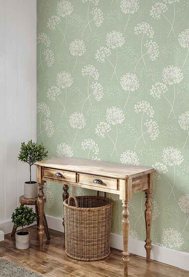 Grace Green Floral Wallpaper - York Wallcoverings - FD43282 - York Wallcoverings Wallpaper