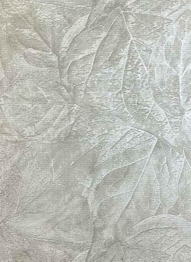 Aspen Sterling Leaf Wallpaper - York Wallcoverings - M95663 - York Wallcoverings Wallpaper