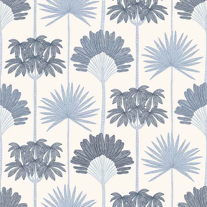 Kentia Blue Peel & Stick Wallpaper - York Wallcoverings - NUS6189 - York Wallcoverings Wallpaper