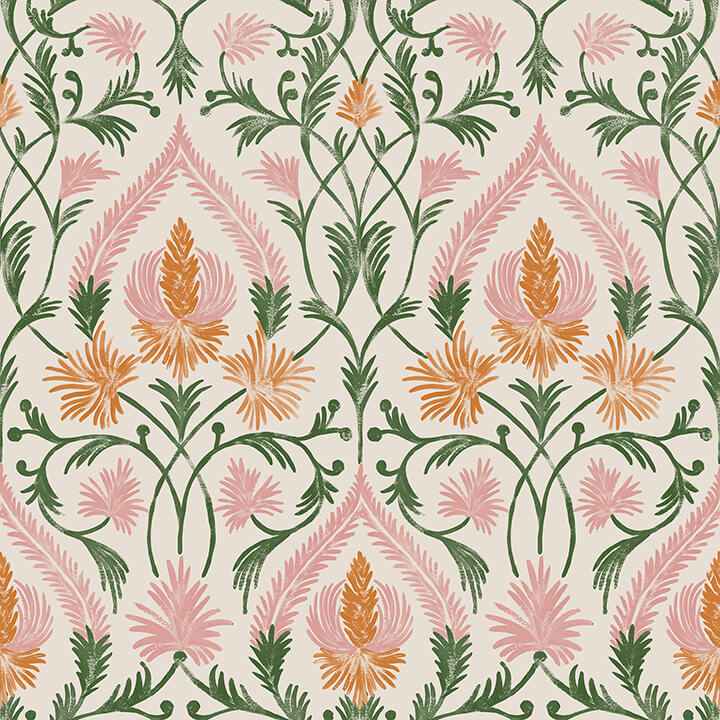 Isle Pink Peel & Stick Wallpaper - York Wallcoverings - NUS6193