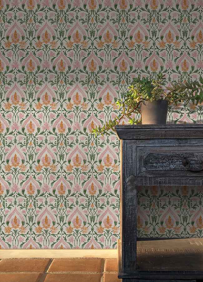 Isle Pink Peel & Stick Wallpaper - York Wallcoverings - NUS6193 - York Wallcoverings Wallpaper