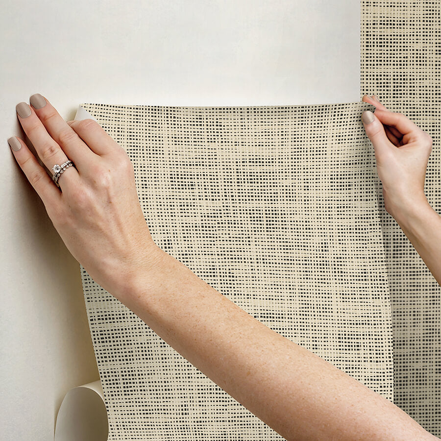 nolan-black-peel-and-stick-wallpaper-york-wallcoverings-nus6199 - York Wallcoverings Wallpaper