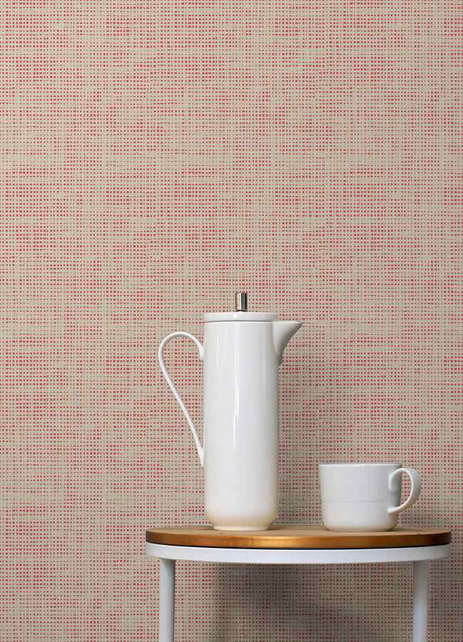 Nolan Pink Peel & Stick Wallpaper - York Wallcoverings - NUS6201 - York Wallcoverings Wallpaper
