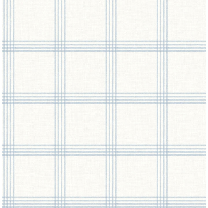 Twain Light Blue Plaid Wallpaper - York Wallcoverings - 4134-26995 - York Wallcoverings Wallpaper