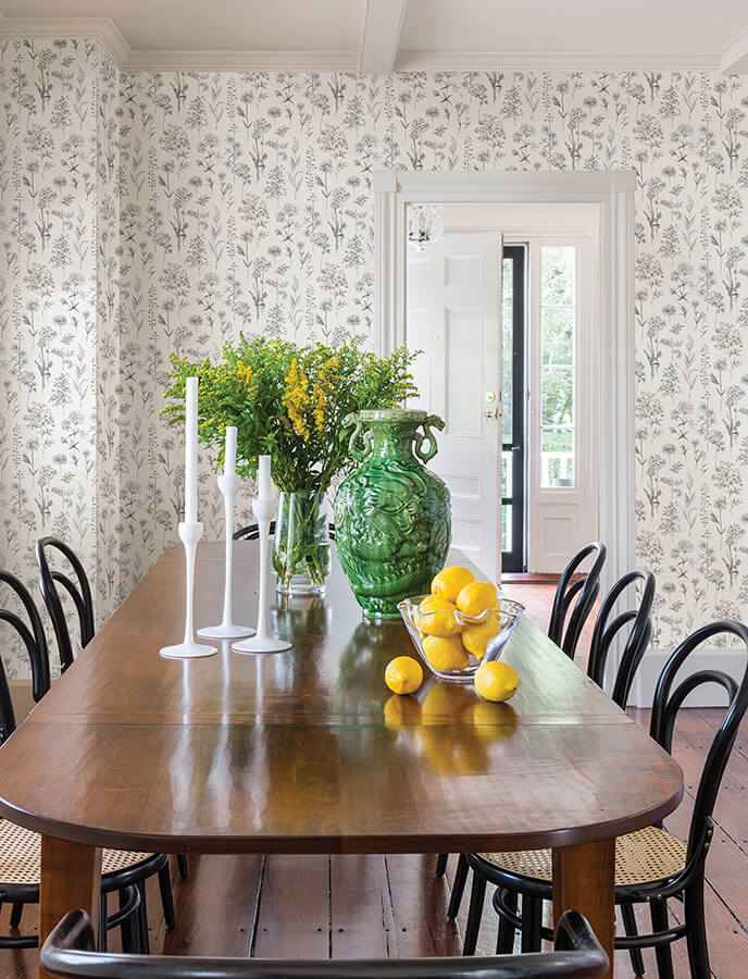 Bergamot Light Grey Wildflower Wallpaper - York Wallcoverings - 4134-72501 - York Wallcoverings Wallpaper
