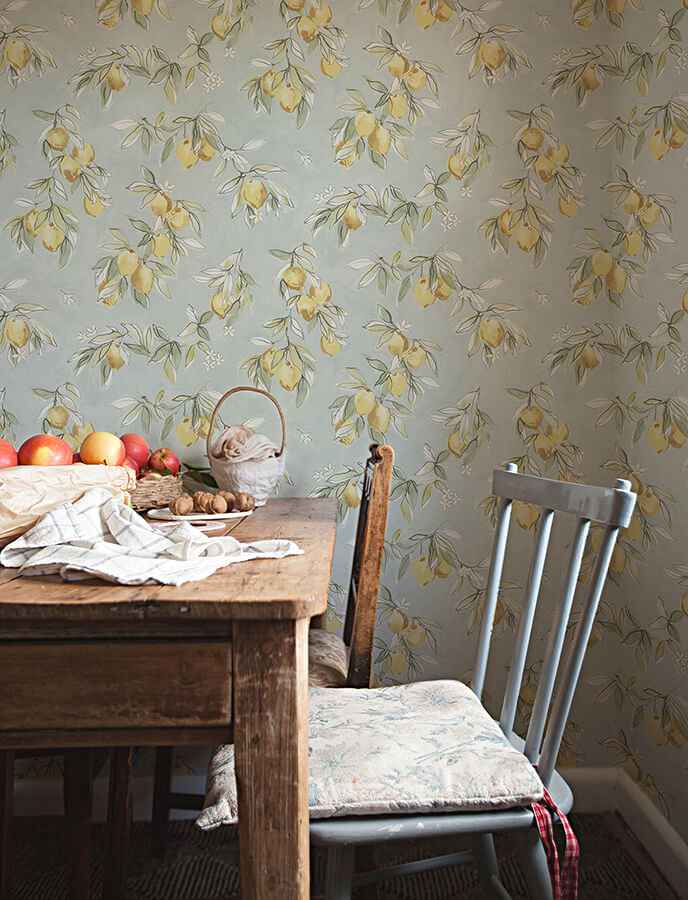Lemonade Aqua Citrus Wallpaper - York Wallcoverings - 4134-72508 - York Wallcoverings Wallpaper