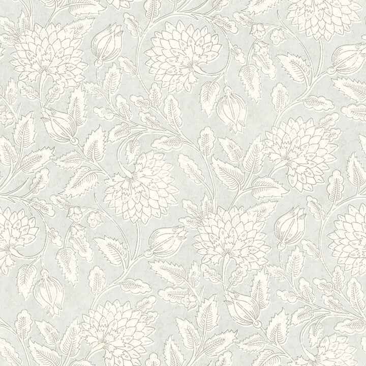 Vadouvan Light Blue Jacobean Trail Wallpaper - York Wallcoverings - 4134-72539 - York Wallcoverings Wallpaper