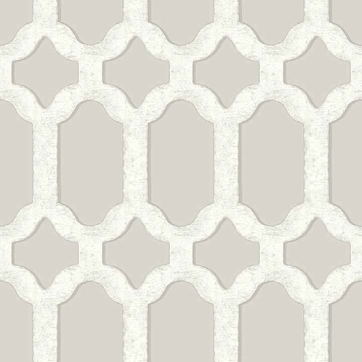 Chervil Light Grey Trellis Wallpaper - York Wallcoverings - 4134-72544 - York Wallcoverings Wallpaper