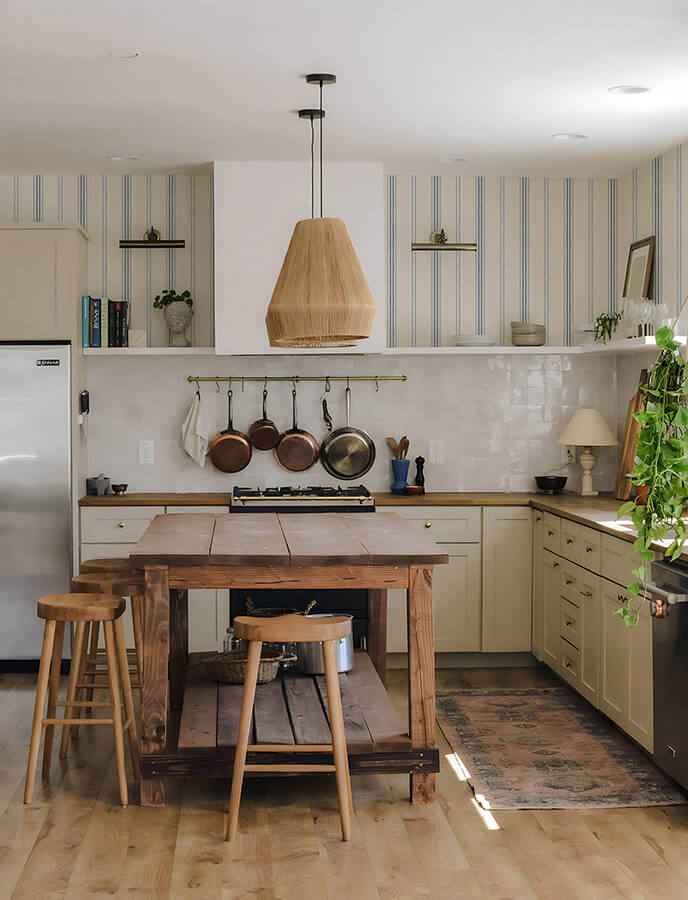 Lovage Blue Linen Stripe Wallpaper - York Wallcoverings - 4134-72546 - York Wallcoverings Wallpaper