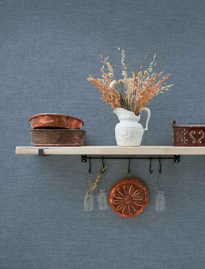 Chambray Denim Fabric Weave Wallpaper - York Wallcoverings - 4134-72554 - York Wallcoverings Wallpaper
