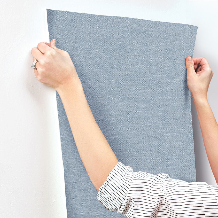 chambray-denim-fabric-weave-wallpaper-york-wallcoverings-4134-72554 - York Wallcoverings Wallpaper
