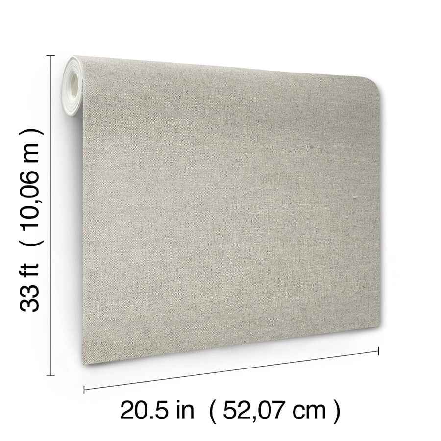 Chambray Grey Fabric Weave Wallpaper - York Wallcoverings - 4134-72556 - York Wallcoverings Wallpaper