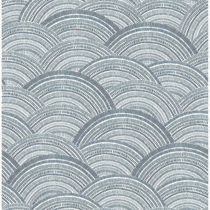 encircle-indigo-geometric-wallpaper-york-wallcoverings-4146-27200 - York Wallcoverings Papel pintado