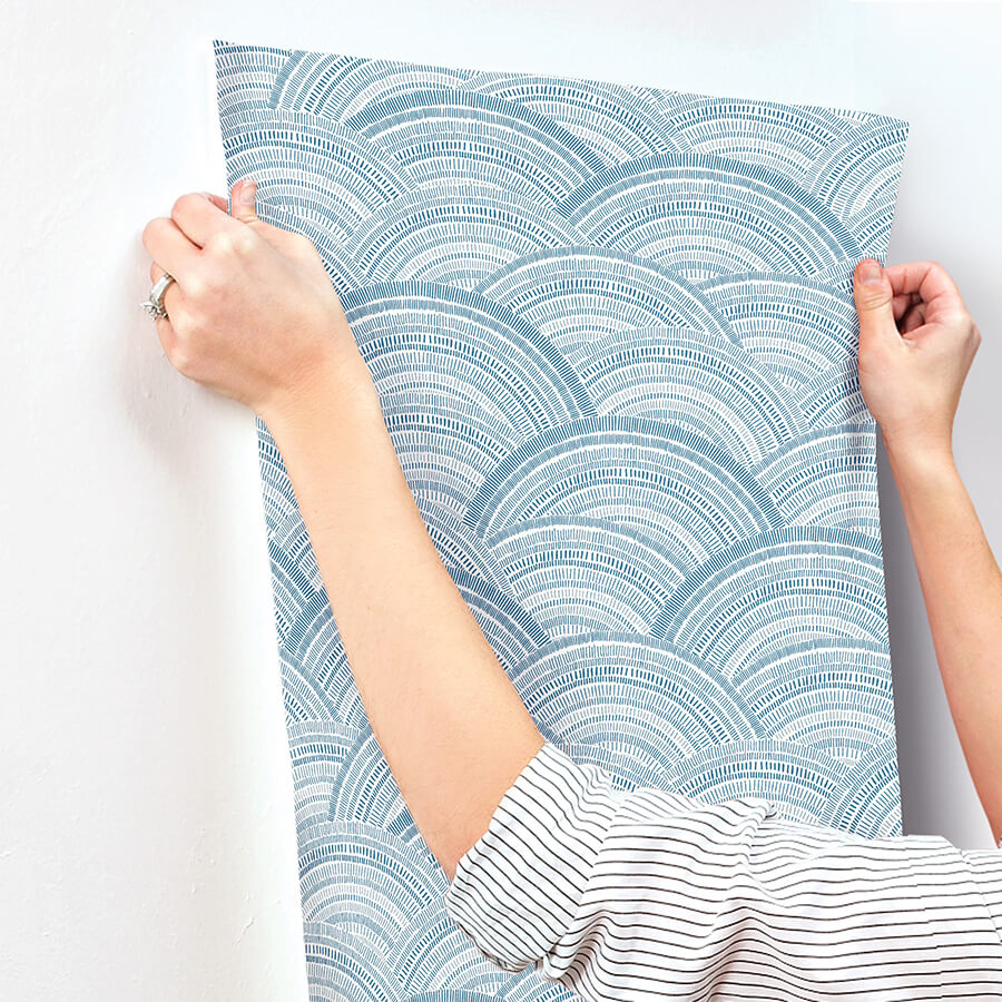 encircle-indigo-geometric-wallpaper-york-wallcoverings-4146-27200 - York Wallcoverings Papel pintado
