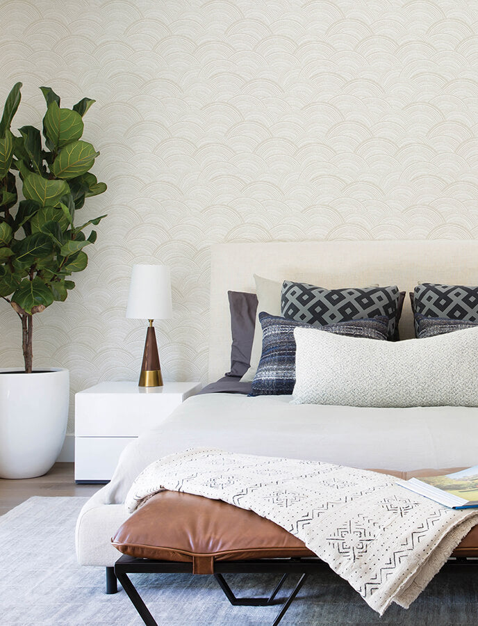 encircle-dove-geometric-wallpaper-york-wallcoverings-4146-27201 - York Wallcoverings Wallpaper