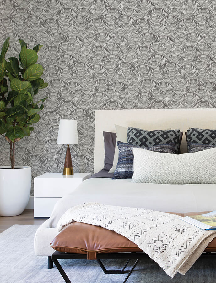 encircle-black-geometric-wallpaper-york-wallcoverings-4146-27203 - York Wallcoverings Papel pintado