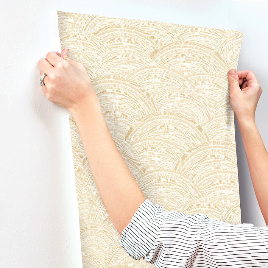 encircle-yellow-geometric-wallpaper-york-wallcoverings-4146-27204 - York Wallcoverings Papel pintado