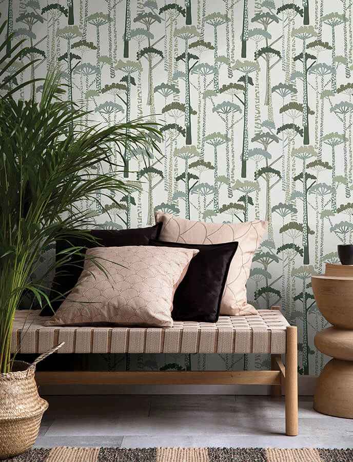 Unify Green Forest Wallpaper - York Wallcoverings - 4146-27205 - York Wallcoverings Wallpaper