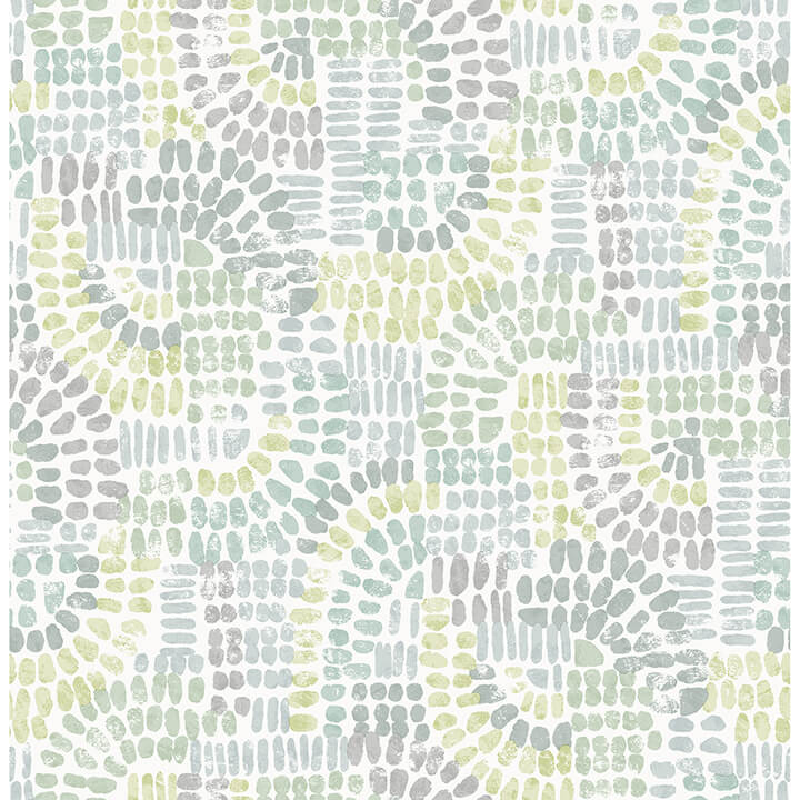 wanderer-aquamarine-mosiac-wallpaper-york-wallcoverings-4146-27214 - York Wallcoverings Papel pintado