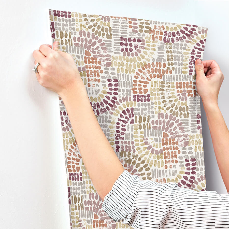 wanderer-multicolor-mosiac-wallpaper-york-wallcoverings-4146-27216 - York Wallcoverings Wallpaper