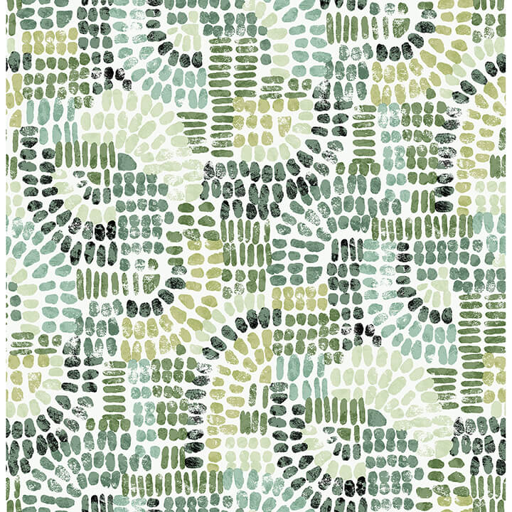 wanderer-evergreen-mosiac-wallpaper-york-wallcoverings-4146-27217 - York Wallcoverings Papel pintado
