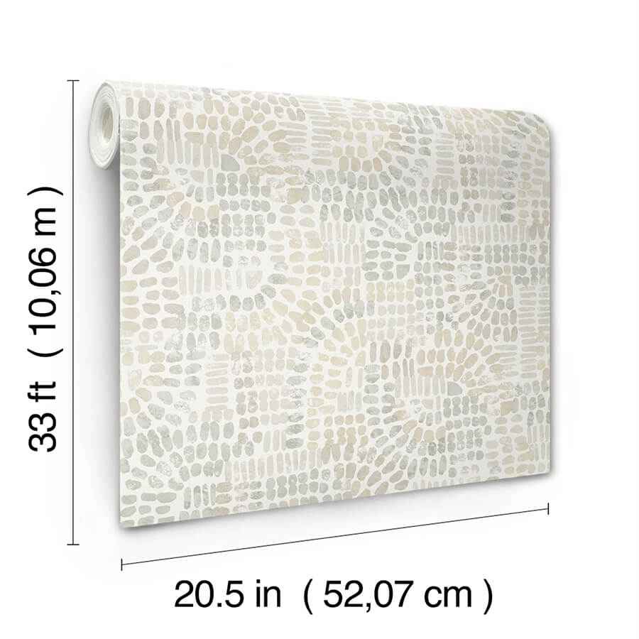 Wanderer Dove Mosiac Wallpaper - York Wallcoverings - 4146-27218