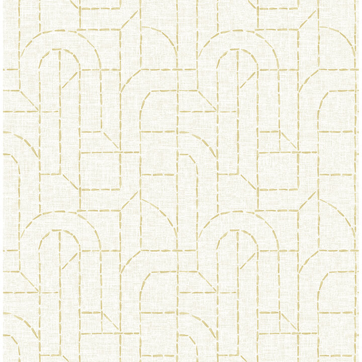 integrity-yellow-arched-outlines-wallpaper-york-wallcoverings-4146-27219 - York Wallcoverings Papel pintado