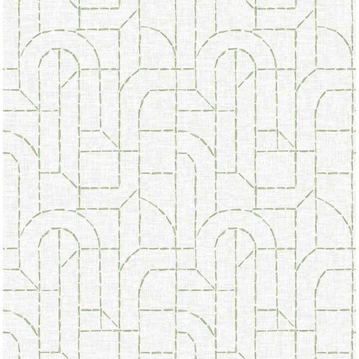 integrity-light-green-arched-outlines-wallpaper-york-wallcoverings-4146-27220 - York Wallcoverings Papel pintado