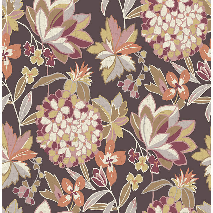 valdivian-honey-floral-wallpaper-york-wallcoverings-4146-27225 - York Wallcoverings Wallpaper