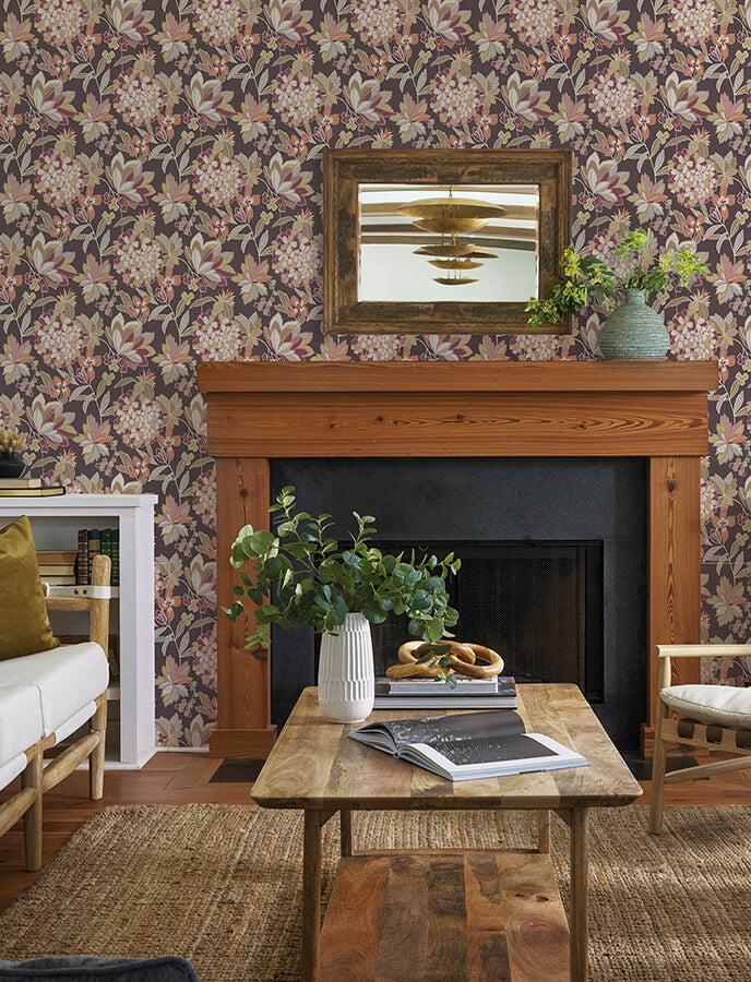 valdivian-honey-floral-wallpaper-york-wallcoverings-4146-27225 - York Wallcoverings Wallpaper