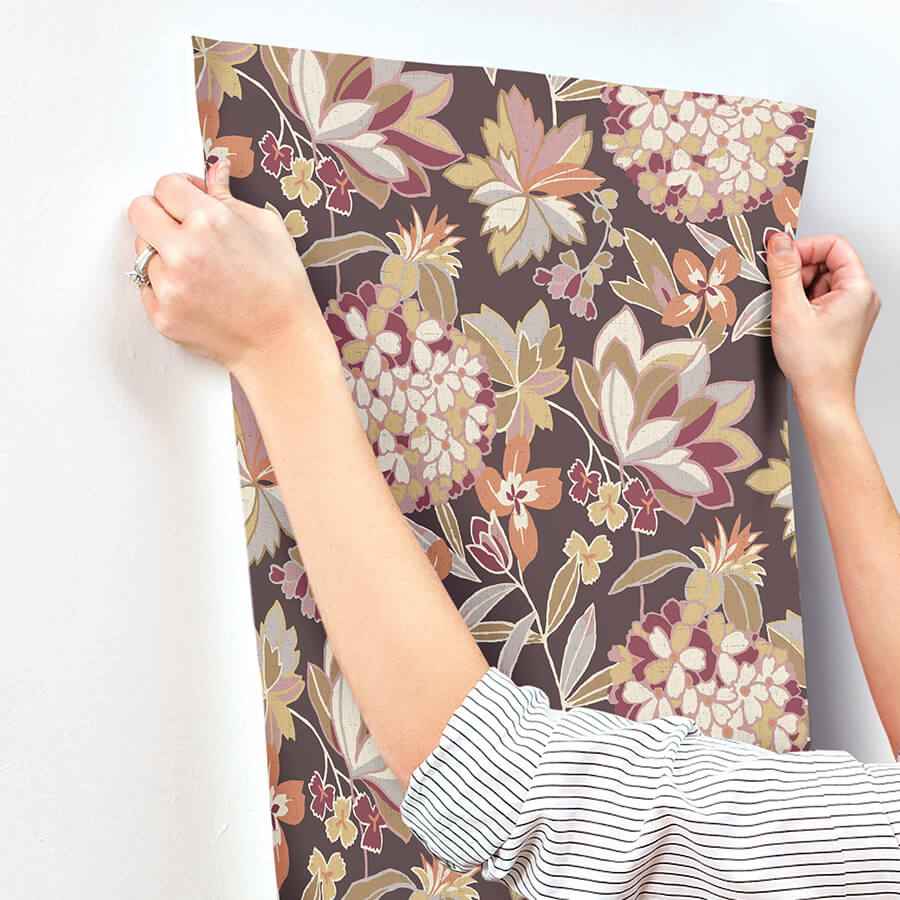 Valdivian Honey Floral Wallpaper - York Wallcoverings - 4146-27225 - York Wallcoverings Wallpaper