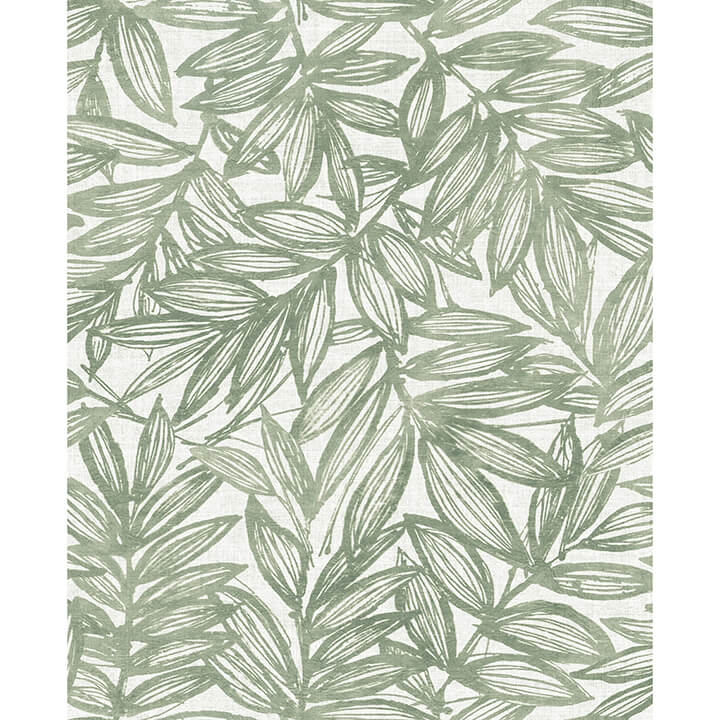 rhythmic-sage-leaf-wallpaper-york-wallcoverings-4146-27231 - York Wallcoverings Papel pintado