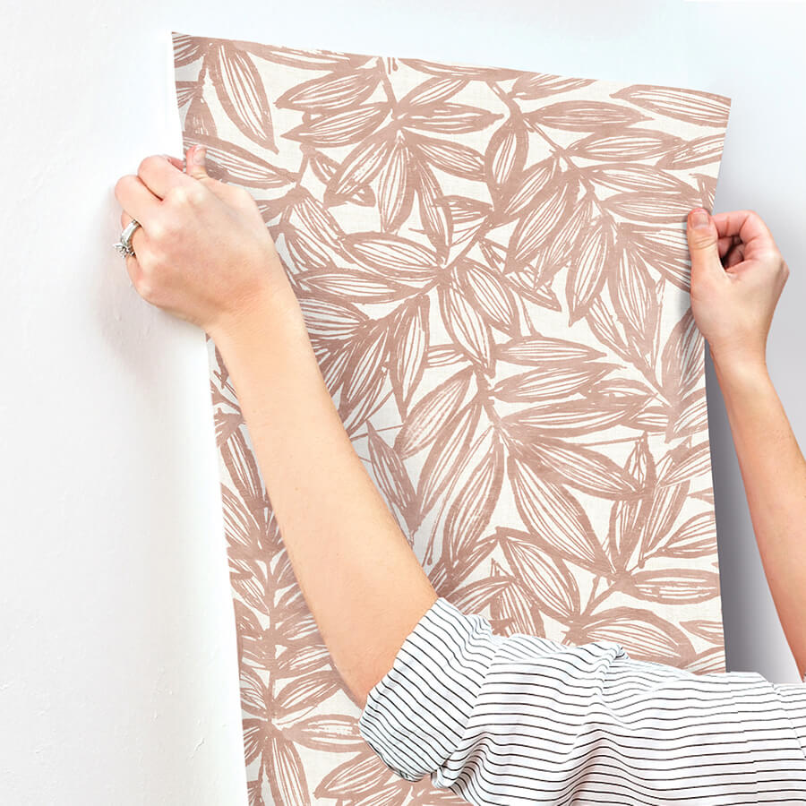 rhythmic-coral-leaf-wallpaper-york-wallcoverings-4146-27232 - York Wallcoverings Papel pintado
