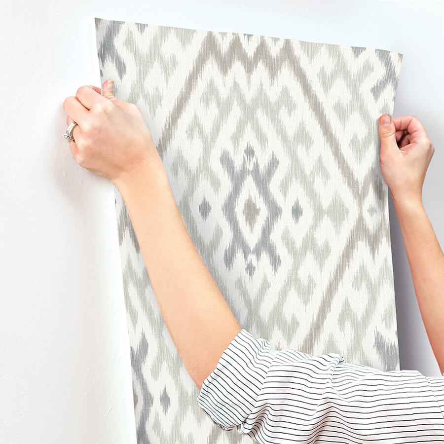 Solola Stone Ikat Wallpaper - York Wallcoverings - 4146-27239 - York Wallcoverings Wallpaper