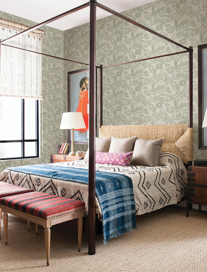 jacaranda-sage-tropical-trail-wallpaper-york-wallcoverings-4146-27244 - York Wallcoverings Wallpaper